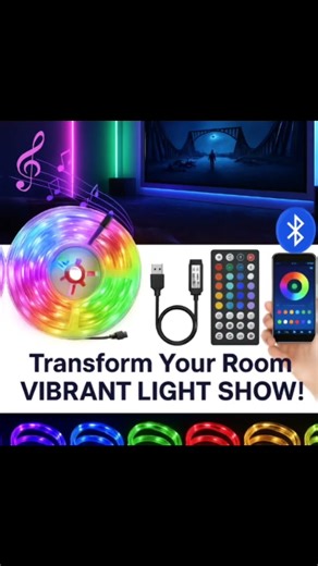 ✨ 5V USB LED Strip Lights with Bluetooth Control ✨👉 Link in bio