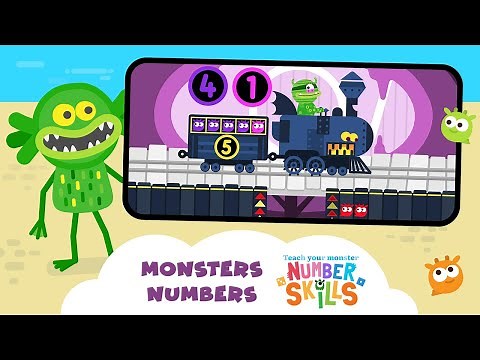Teach Your Monster Number Skills #2 - Practice Numbers up to 10 with Adorable Monsters!