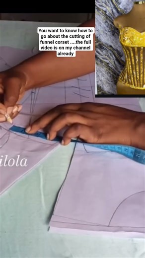 How to Draft a Funnel corset pattern #fashion #diy #sewingtutorial #patternmaking