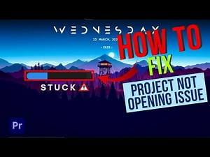 HOW TO FIX PROJECT NOT OPENING ISSUE IN PREMIERE PRO | IN 3 MIN