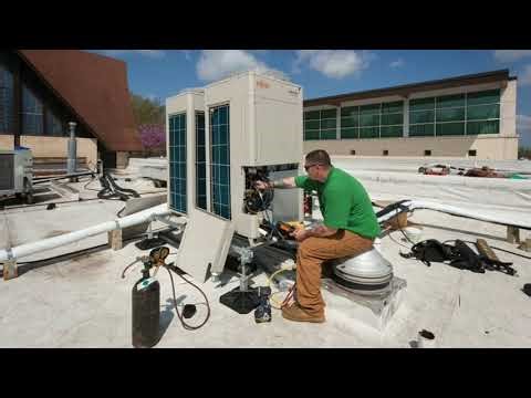 vrf/vrv installation procedure in details including using tools and materials & steps process