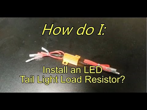 How to Install LED Load Resistor for LED Light Bulbs Turn Signals - Fix Hyperblinking Hyperflashing