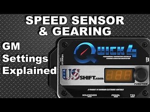 GM Speed Sensor & Gearing Settings Explained