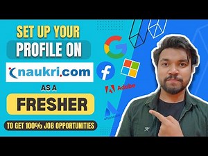How To Setup Your Profile On NAUKRI.COM as a FRESHER | Naukri.com How It Works | Naukri.com Tips