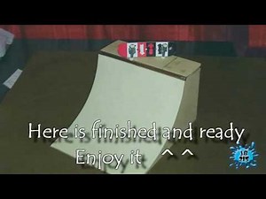 How to make a tech deck / fingerboard quarter pipe