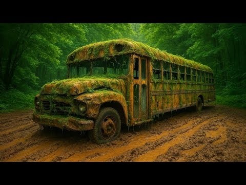 Forgotten for 50 Years | Abandoned School Bus Fully Restored to Life