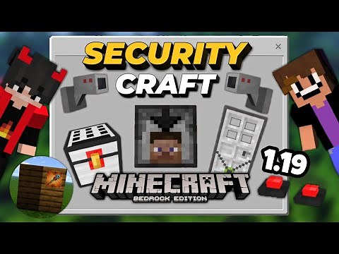 SECURITY CRAFT MOD PARA MINECRAFT PE 1.19 💜GUIA COMPLETA💜