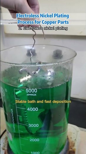 Process of electroless nickel plating on copper parts