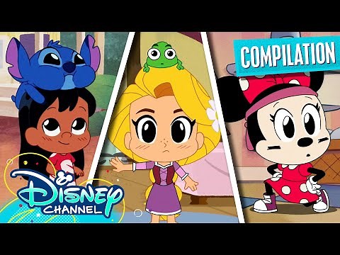 Mega Chibi Tiny Tales Compilation! | Disney Princess, Mickey Mouse, & More | ‪@disneychannelanimation‬