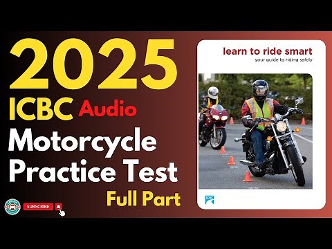 ICBC Motorcycle Practice Test Full Part | Audio | Canadian Driver Knowledge Test