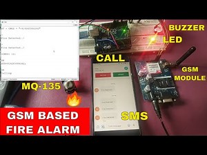 Fire Detection and Alarm System Using Arduino & GSM SIM900a