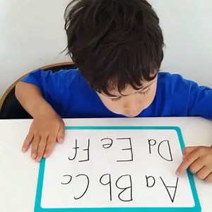 Erasing Letters 👉🏻 ages 3 👈🏻 Here’s a simple way to practice letter recognition and writing. Simply write the letters on a dry erase board using dry erase markers and ask your child to erase the letters by drawing over them with their finger. I also asked Oliver to name the letters as he was tracing them. This method would work perfectly for numbers and shapes as well! More letter activities here >> https://www.raisingdragons.com/category/letters/ | Raising Dragons - Activities For Kids