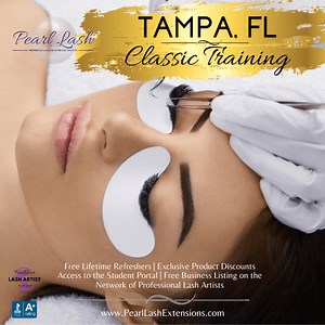 Tampa Classic Eyelash Extension Training & Certification by Pearl Lash