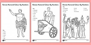 Roman Numeral Colour by Numbers