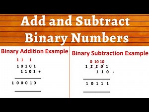 Add and Subtract Two Binary Numbers