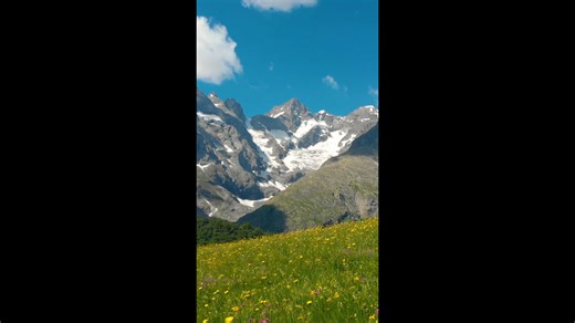 Alpine Spring Awakening: Drone Reveals Nature's Palette.