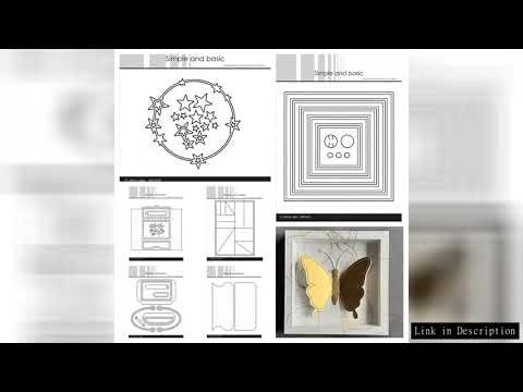 Frames for Shawdow Box A6 Envelope Card Metal Cutting Dies Ring with Stars Craft Stencils Templates