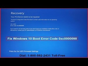 How To Fix Error Code 0xc0000098 In Windows 10