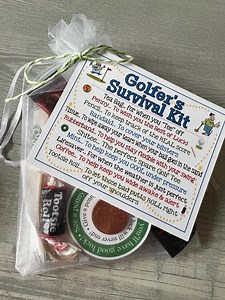 GOLFER'S SURVIVAL KIT - Golfing Tournament, Fundraiser Gift Goody Bags, Golf, Thank You Party Favors, Friends, Putting, Birdie, Dad, Grandpa - Etsy