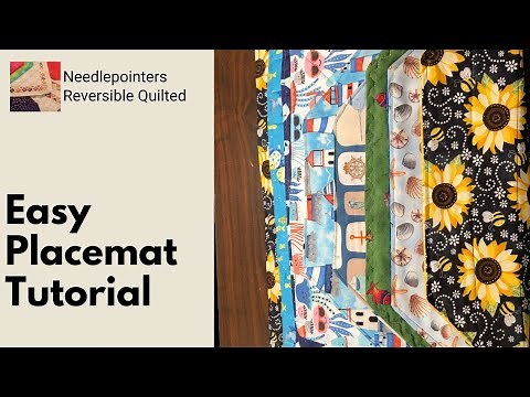Sew an Easy Quilted Reversible Placemat (Free Pattern)