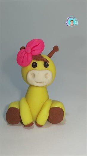 How to Make a Cute Clay Giraffe 🦒 | Easy Mini Clay Art Tutorial