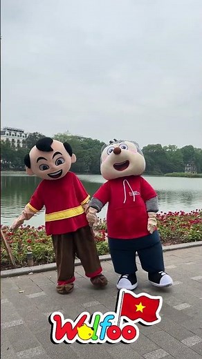 Cùng Wolfoo và Trạng Quỳnh Checkin Phố đi bộ Hồ Gươm ngày Quốc tế thiếu nhi 1/6 nhé! #shorts