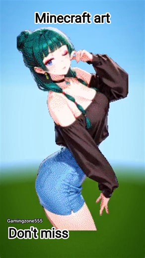 Maomao from The Apothecary Diaries Recreated in Minecraft ✨🌿 | Pixel Art#demonslayer #foryou