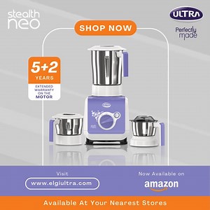 Explore our versatile Ultra Stealth NEO mixer grinder, designed to...