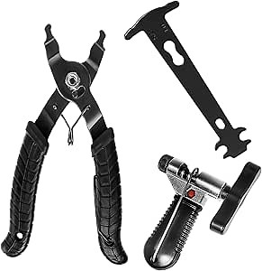 Bike Chain Tool Kit for 7–12 Speed Chains – Includes Chain Breaker Tool, Link Pliers and Wear Indicator – Rustproof, Ergonomic and Compact for MTB, Road and Commuter Bikes