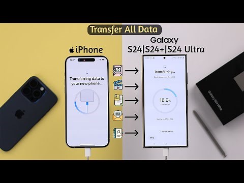 How To Transfer All Data from iPhone to New Samsung Galaxy S24 Ultra/Plus!