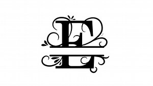 Split Letter Monogram Images – Browse 7,502 Stock Photos, Vectors, and Video