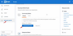 How to install UiPath Community Edition Studio and StudioX