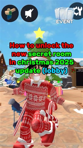 how to unlock the NEW secret room in MM2 Christmas 2025 update (lobby)