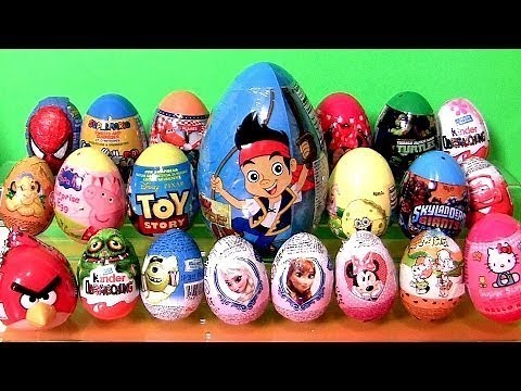 55 SURPRISE EGGS Huge Collectiontoys epic!
