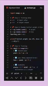How a Neural Network Learns in 60 Seconds | Weight & Bias Explained🔥