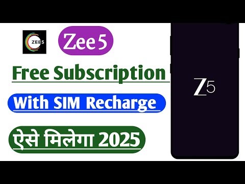 Zee5 Free Subscription with Jio airtel Vi Sim recharge plan Tips And Tricks
