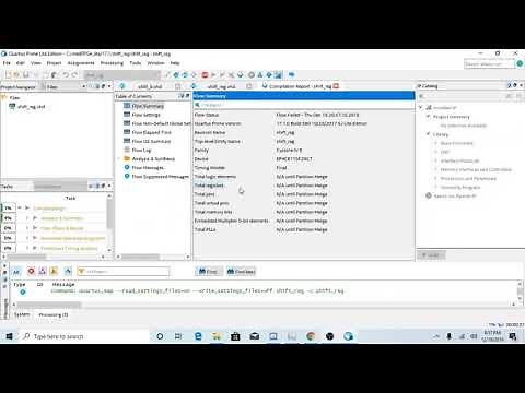 4 Bit Shift Registers Tutorial with VHDL