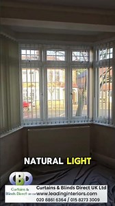 Elegant Vertical Blinds for Bay Windows | Curtains & Blinds Direct UK Ltd| StAlbans, Steven age