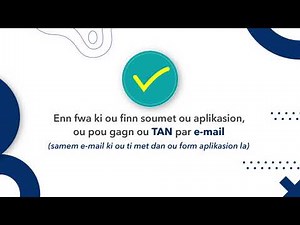 Aplikasion pou TAN (individuel) - Ki bizin fer?