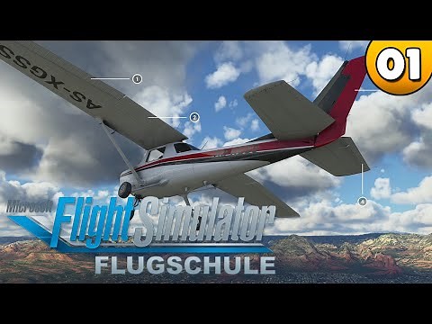 Flugschule: Grundlegende Steuerung ⭐ Let's Play Flight Simulator 2020 👑#001 [Deutsch/German]