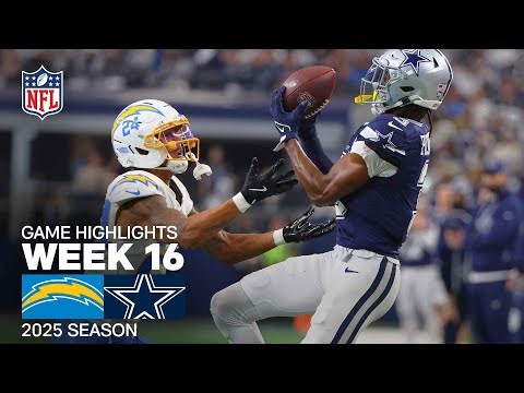 Los Angeles Chargers vs. Dallas Cowboys Game Highlights | NFL 2025 Season Week 16