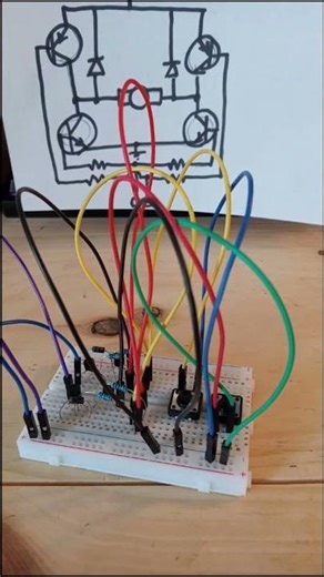 H-bridge schematic | #diy #circuit #electrcity #transistor #bored #schematics #diagram