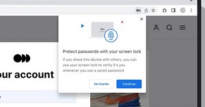 Chrome for Mac and Windows can require your fingerprint before filling in passwords