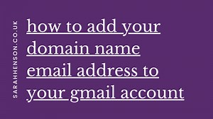 How to add your domain name email to your gmail account