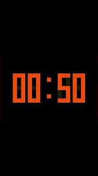 SILENT - 1 Minute and 30 Second Countdown Timer - Digital Display - Orange - 90 Second