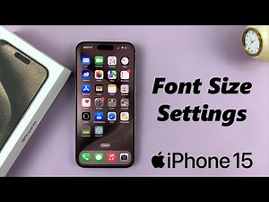 How To Change Font Size On iPhone 15 & iPhone 15 Pro