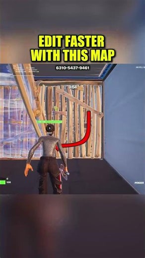 BEST EDIT PRACTICE Map... 😱✅ #fortnite #fortniteclips