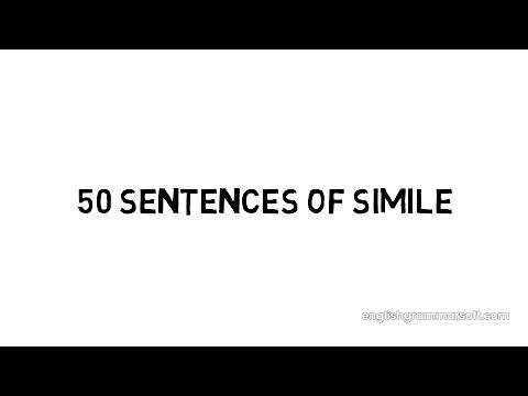 Sentence using Simile (50 Examples)