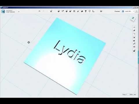 123D Design: Cut Out Text