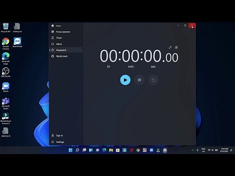 WHERE IS THE CLOCK TIMER AND STOPWATCH IN WINDOWS 11